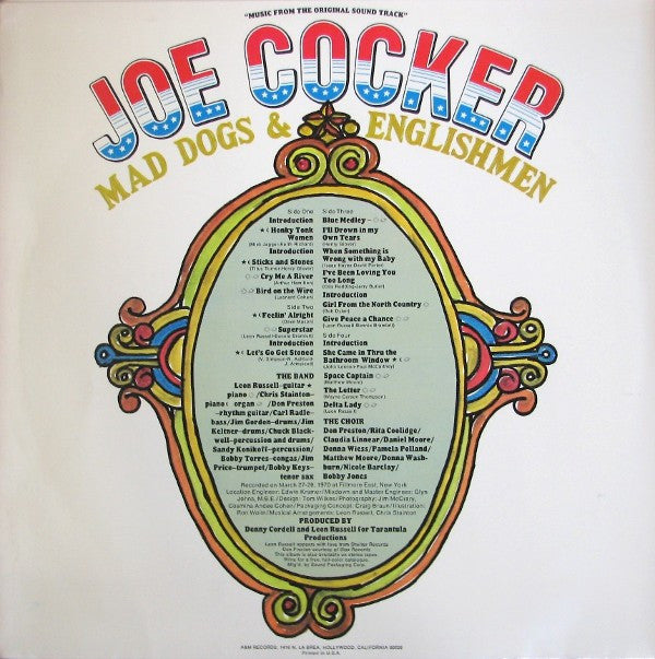 Joe Cocker - Mad Dogs & Englishmen (2xLP, Album, San)