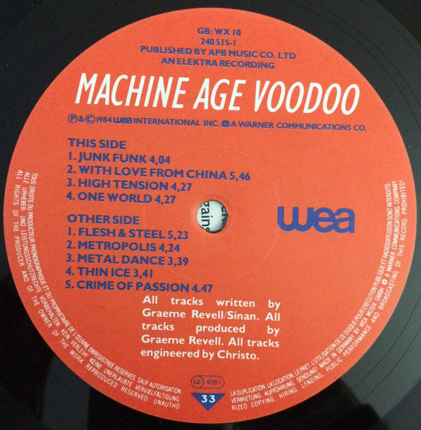 SPK - Machine Age Voodoo (LP, Album)