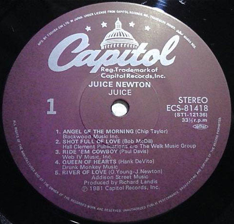 Juice Newton - Juice (LP, Album)