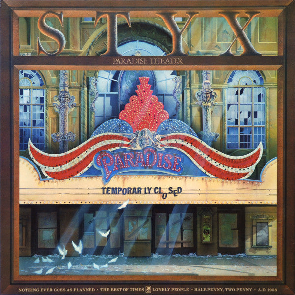 Styx - Paradise Theatre (LP, Album, Etch, San)