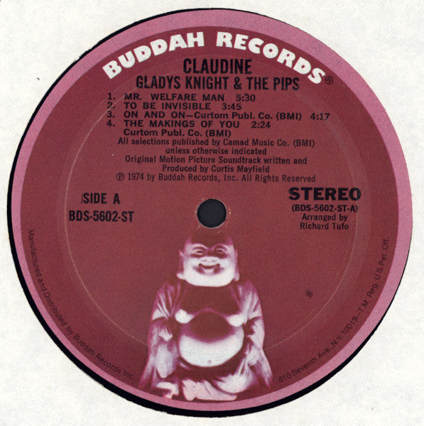 Gladys Knight & The Pips* - Claudine (LP, Album, Mon)