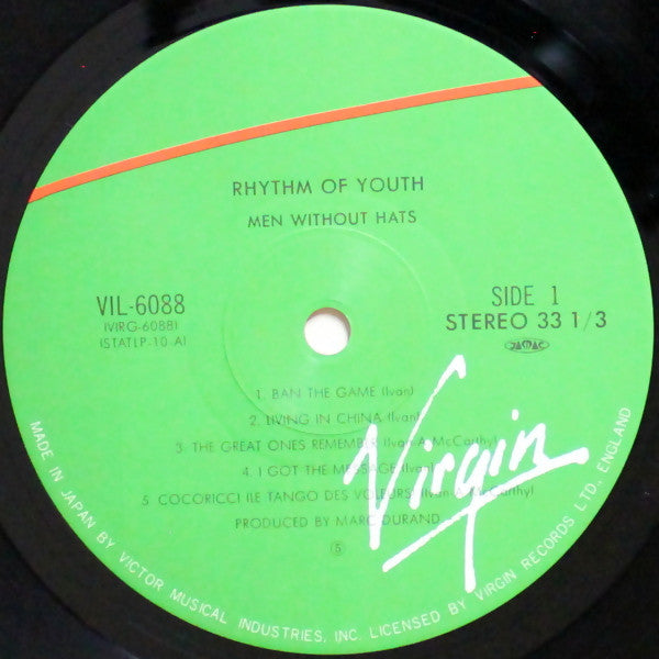 Men Without Hats - Rhythm Of Youth (LP, Album)