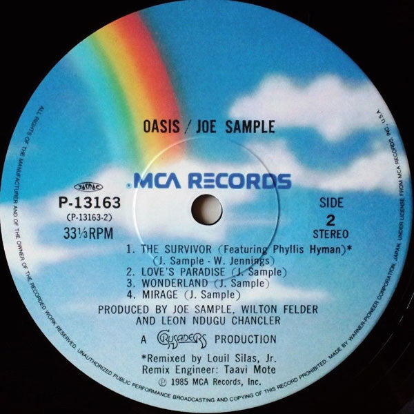 Joe Sample - Oasis (LP, Album)