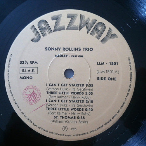 Sonny Rollins - In Paris (LP, Album, Mono)