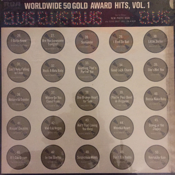 Elvis* - Worldwide 50 Gold Award Hits, Vol. 1 (4xLP, Comp, Mono + Box)