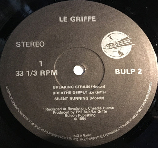 Le Griffe - Breaking Strain (12"")