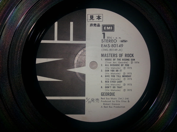 Geordie - Masters Of Rock (LP, Comp, Promo)