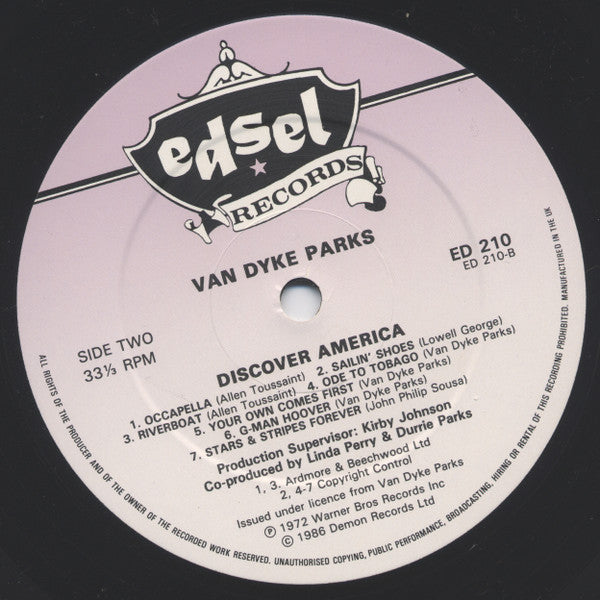 Van Dyke Parks - Discover America (LP, Album, RE)