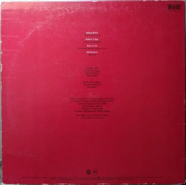 King Crimson - Discipline (LP, Album)