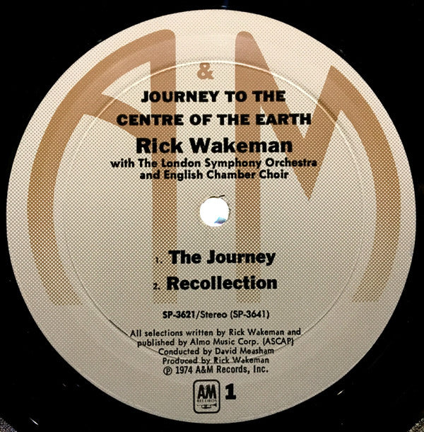 Rick Wakeman - Journey To The Centre Of The Earth (LP, Album, RP, Mon)