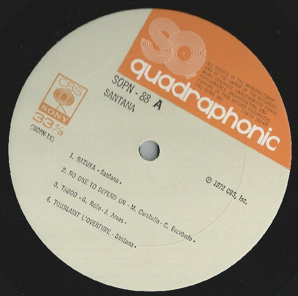 Santana - Santana = サンタナIII (LP, Album, Quad, RE, Gat)