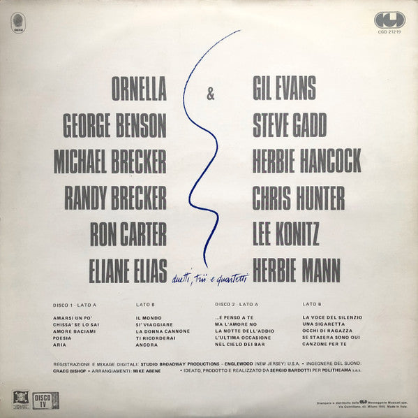 Ornella Vanoni - Ornella &... (Duetti, Trii, Quartetti) (2xLP, Album)