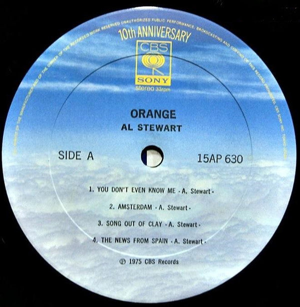 Al Stewart - Orange (LP, Album, Ltd, RE)