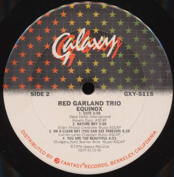 Red Garland Trio* - Equinox (LP, Album)