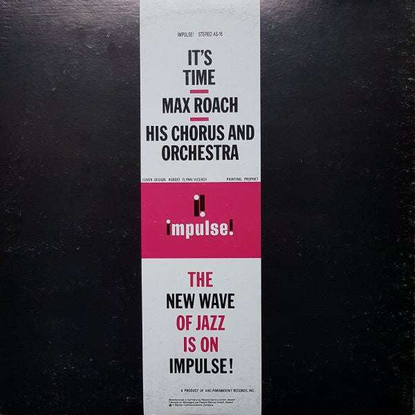 Max Roach His Chorus And Orchestra - It's Time(LP, Album, Ltd, RE, ...