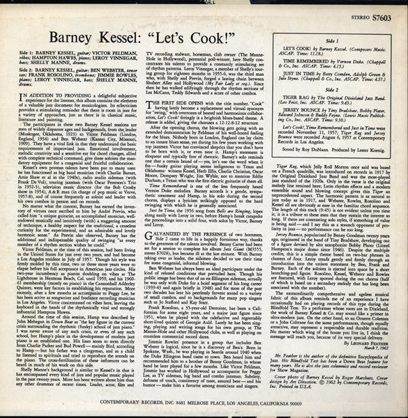 Barney Kessel - Let's Cook! (LP, Album, RE)