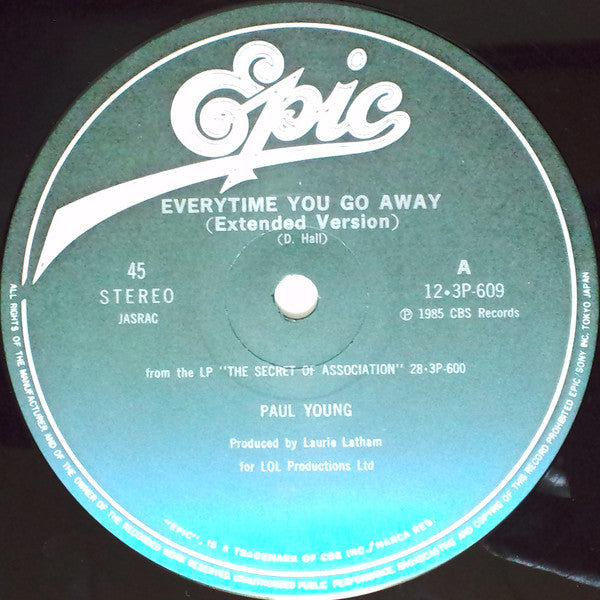 Paul Young - Every Time You Go Away (12"", Single)