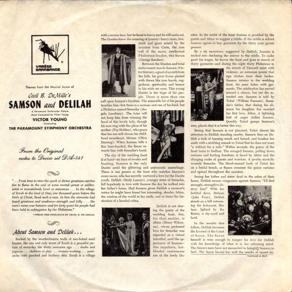 Victor Young - Samson And Delilah / The Quiet Man (LP)