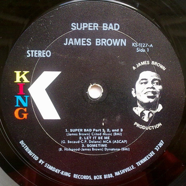 James Brown - Super Bad (LP, Album, Bla)
