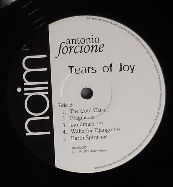 Antonio Forcione - Tears Of Joy (LP, Album, 180)