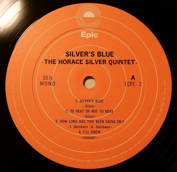 The Horace Silver Quintet - Silver's Blue (LP, Mono, RE)