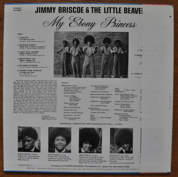 Jimmy Briscoe And The Beavers - My Ebony Princess(LP, Album, RE)