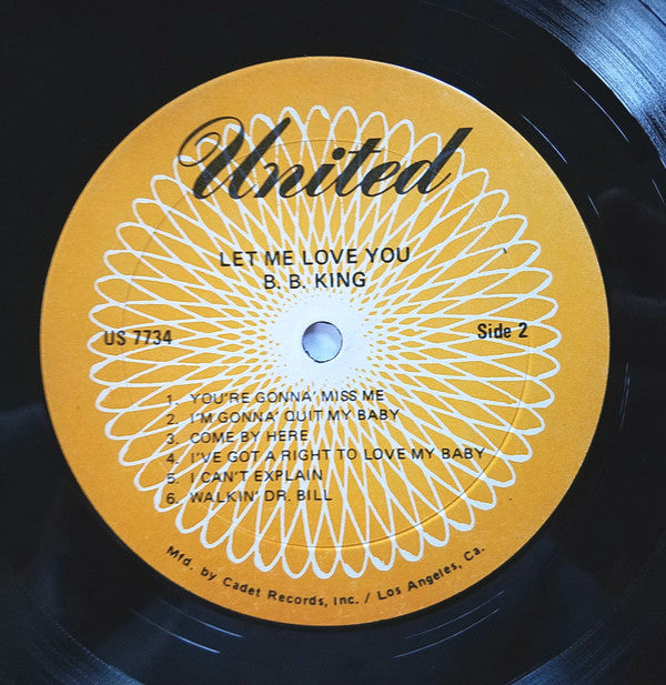 B.B. King - Let Me Love You (LP, Album, RE)