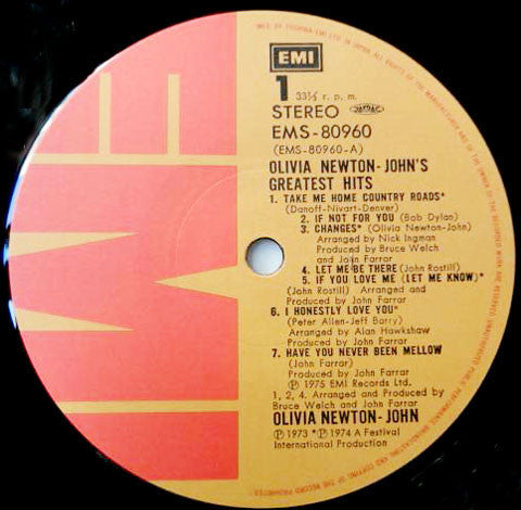 Olivia Newton-John - Olivia Newton-John's Greatest Hits (LP, Comp, ...
