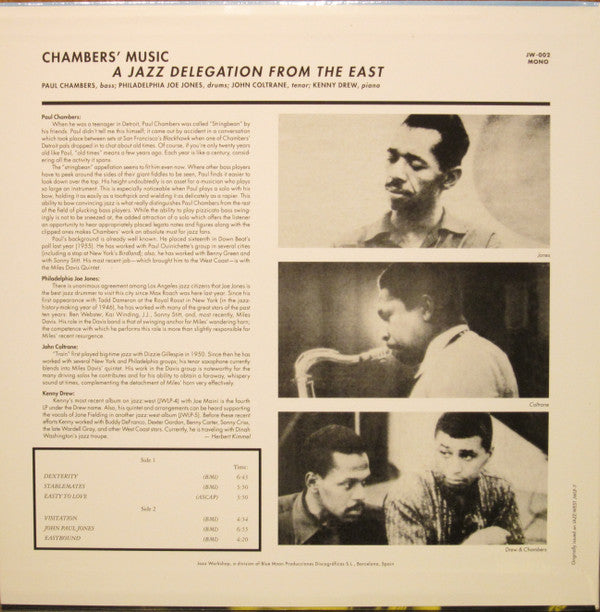 Paul Chambers (3) - Chambers' Music: A Jazz Delegation From The Eas...