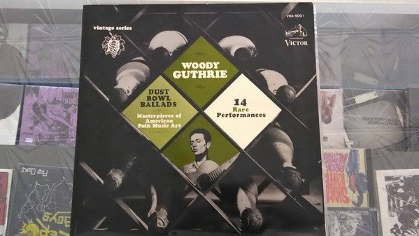 Woody Guthrie - Dust Bowl Ballads (LP, Album, Gat)
