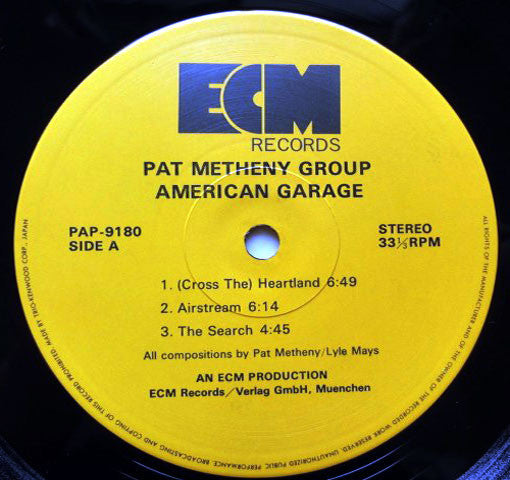 Pat Metheny Group - American Garage (LP, Album)