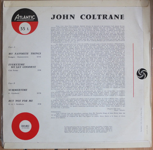 John Coltrane - My Favorite Things (LP, Album, Mono, Alt)