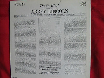 Abbey Lincoln - That's Him (LP, Album, Mono, RE)
