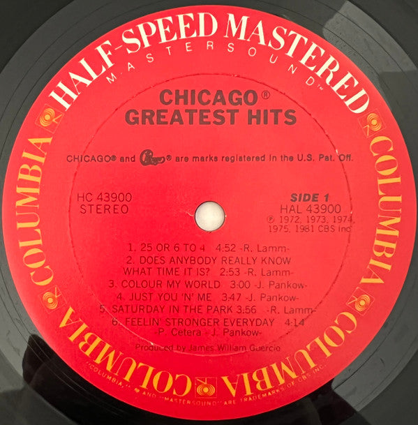 Chicago (2) - Chicago's Greatest Hits (LP, Comp, RM, Hal)