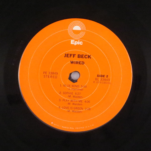 Jeff Beck - Wired (LP, Album, Ter)