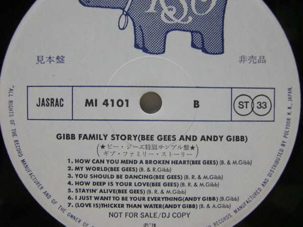 Bee Gees - Gibb Family Story - DJ Copy(LP, Comp, Promo, DJ )