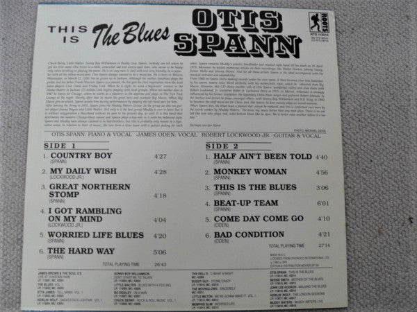 Otis Spann - This Is The Blues (LP, RM)