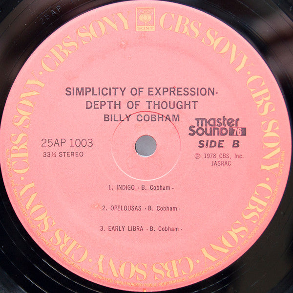 Billy Cobham - Simplicity Of Expression (LP, Album)