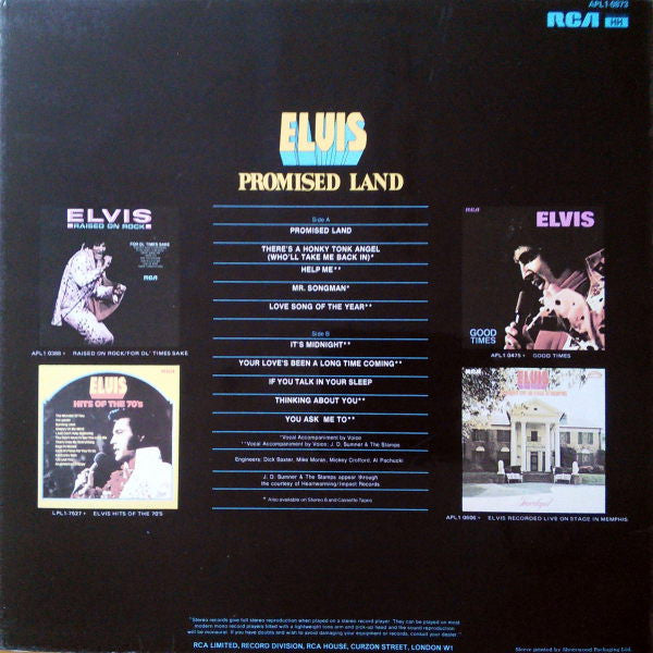 Elvis* - Promised Land (LP, Album)