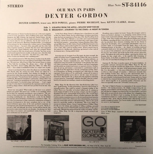 Dexter Gordon - Our Man In Paris (2xLP, Album, Ltd, RE, RM)