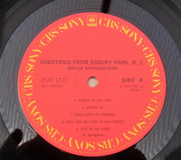 Bruce Springsteen - Greetings From Asbury Park N.J (LP, Album, RE)