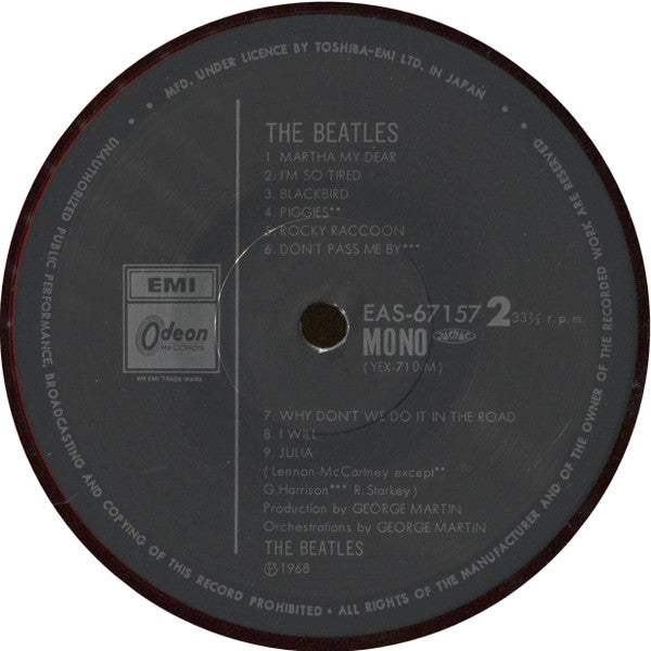 The Beatles - The Beatles (2xLP, Album, Mono, RE, Red)