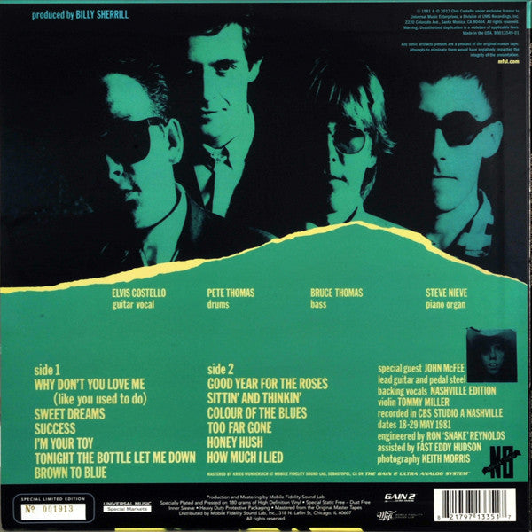 Elvis Costello & The Attractions - Almost Blue(LP, Album, Ltd, Num,...