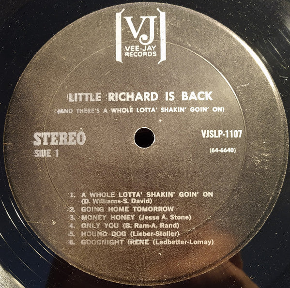 Little Richard - Little Richard Is Back (LP, Album, RP)