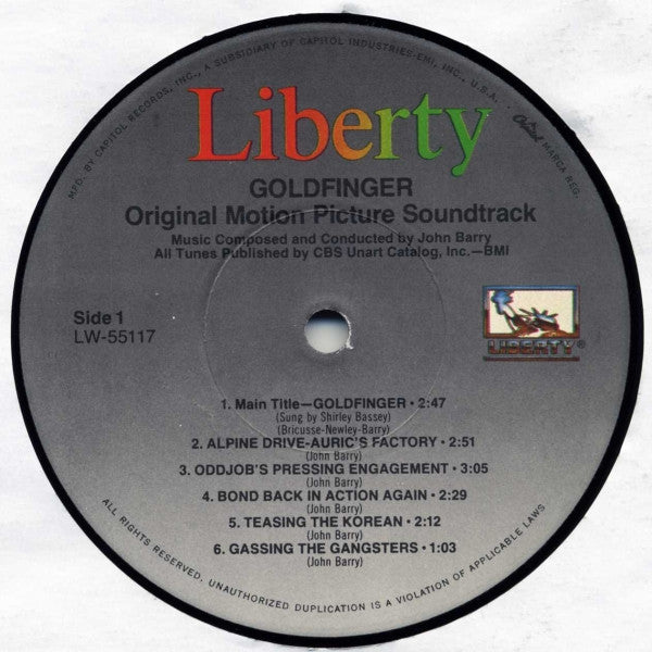 John Barry - Goldfinger (Original Motion Picture Soundtrack)(LP, Al...