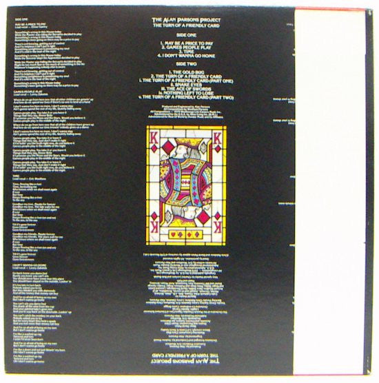 The Alan Parsons Project - The Turn Of A Friendly Card (LP, Album)