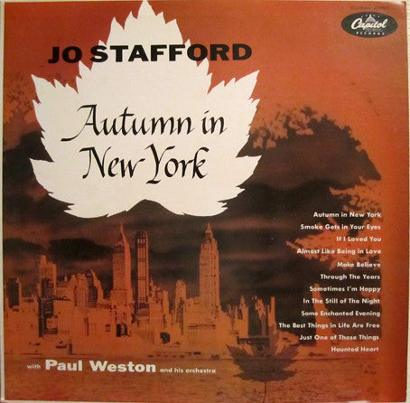 Jo Stafford - Autumn In New York (LP, Album, RE)