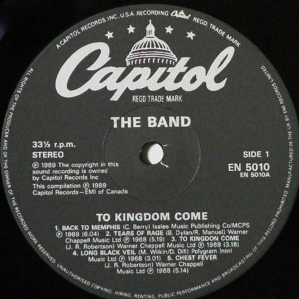 The Band - To Kingdom Come (3xLP, Comp)