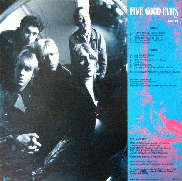 The Playn Jayn - Five Good Evils (LP, Album)