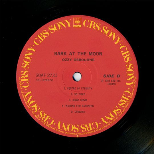 Ozzy Osbourne - Bark At The Moon (LP, Album + 7"", Single)